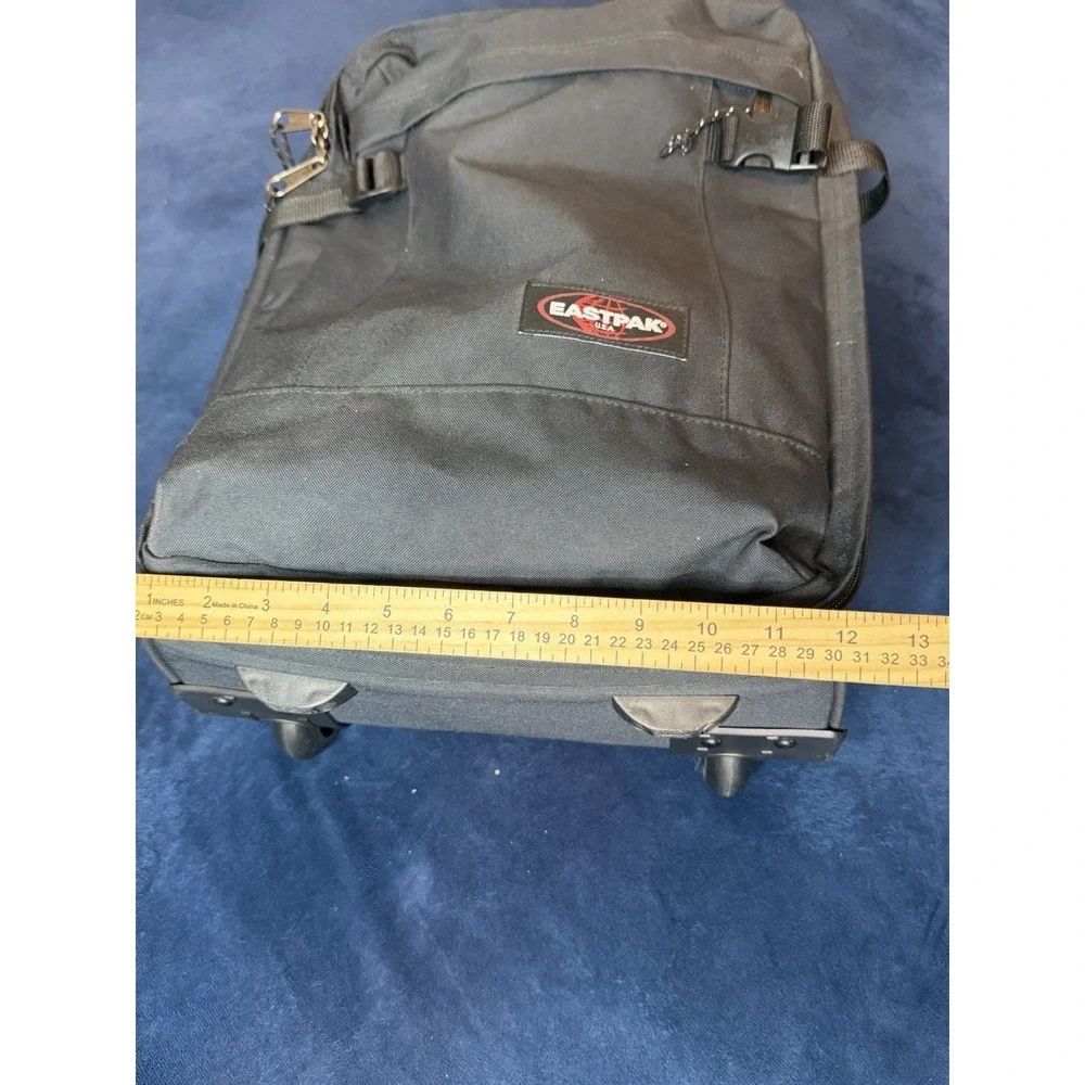 Eastpak Travel Pack 2 in 1 Rolling Luggage Black Size Large Carry On Bag